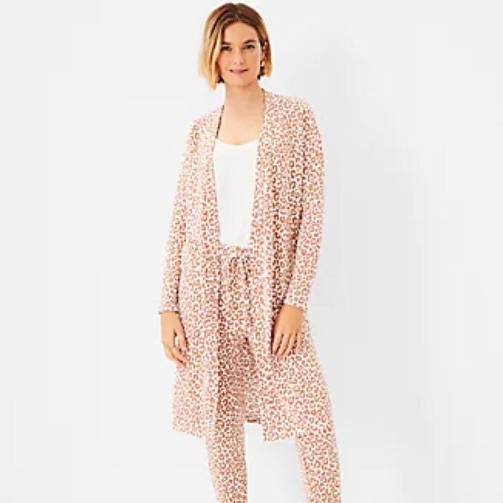 Ann Taylor‎ Leopard Print Duster - Size Medium  NWT